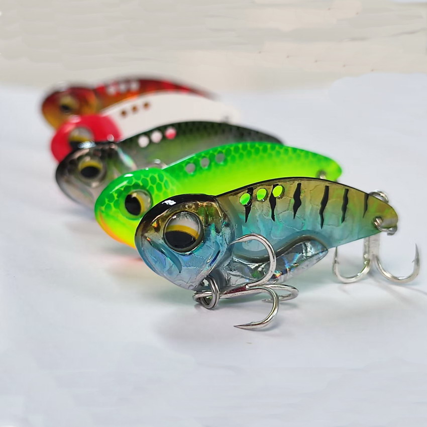 3D Printing Lure - 6pcs Metal VIB Fishing Lures 7.3g