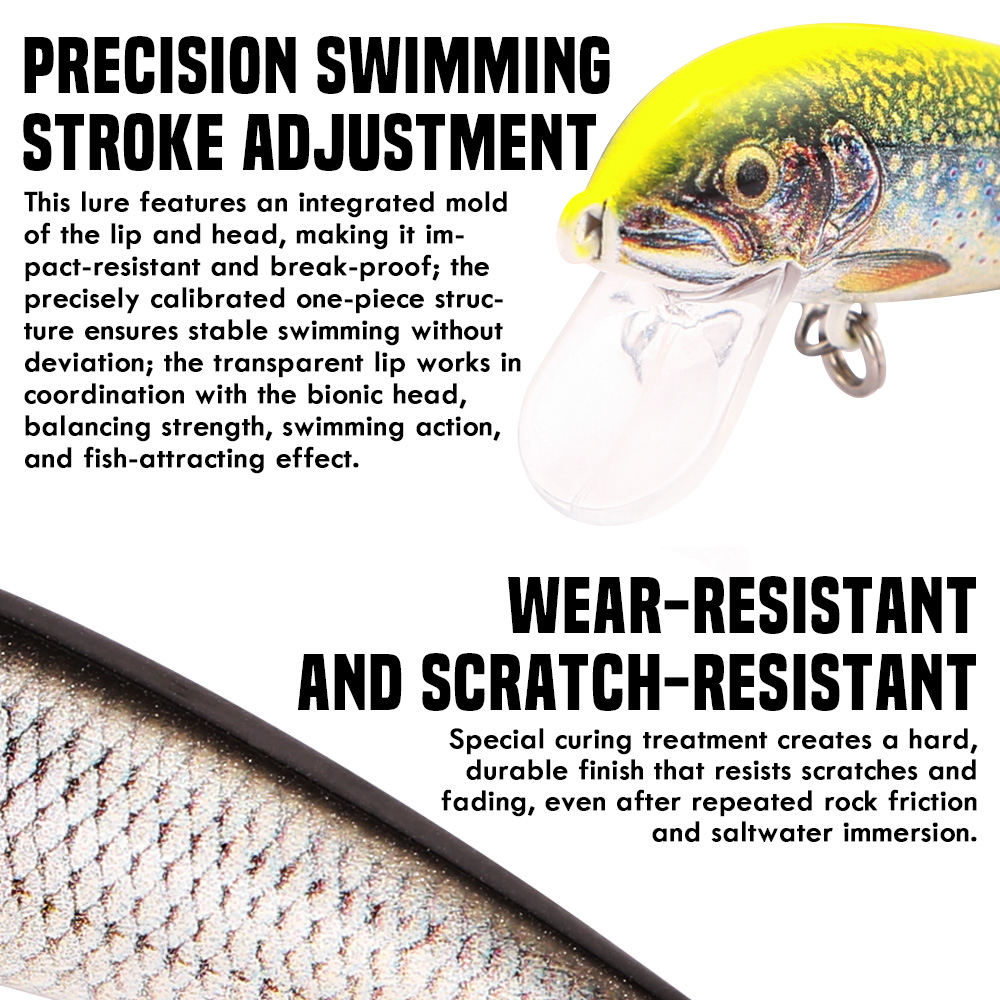 B&U Fishing Lures Sinking Minn - đánh giá và giá 3D Printing Lure