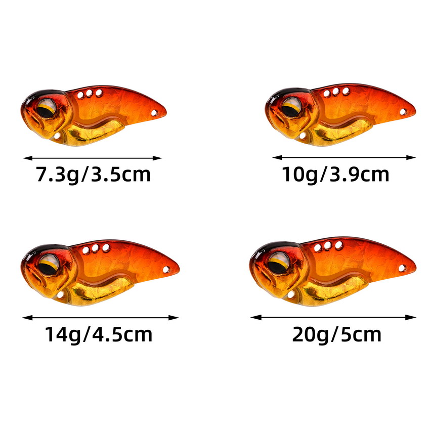 6pcs Metal VIB Fishing Lures 7 - đánh giá và giá 3D Printing Lure
