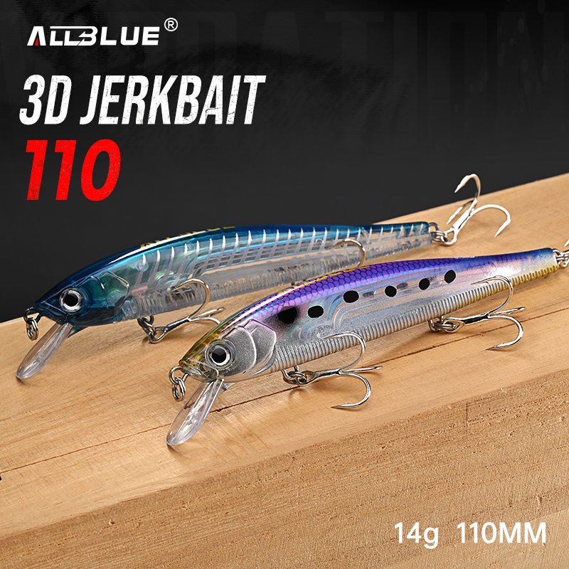ALLBLUE 3D Jerkbait Wobbler Fi - đánh giá và giá 3D Printing Lure