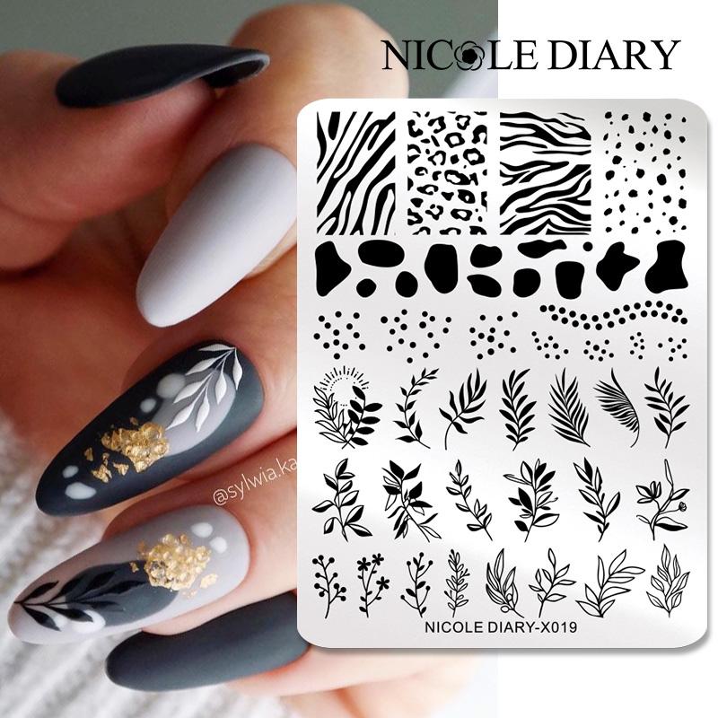 NICOLE DIARY Leaves Flower Nai - đánh giá và giá 3D Printing Templates Free
