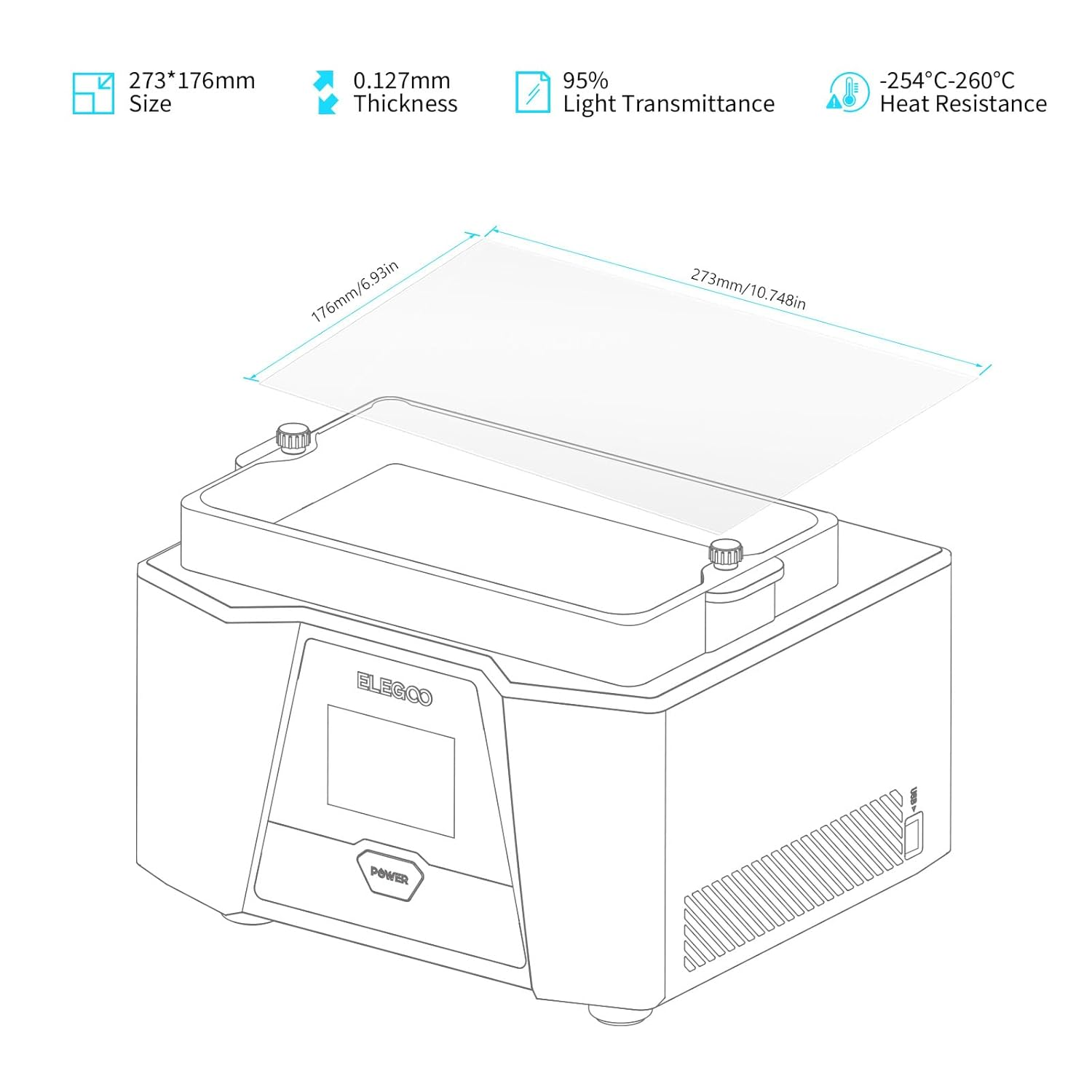 Film for ELEGOO PFA Release Li - đánh giá và giá 3D Printer Resin