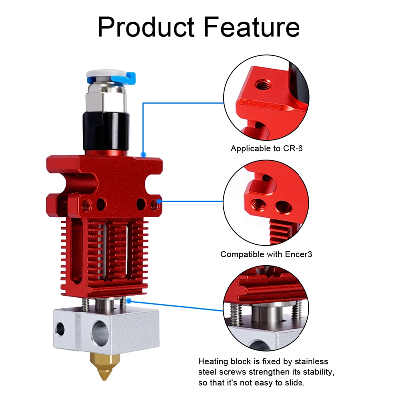 3D Printer Parts CR6 SE J-head - đánh giá và giá 3D Printing Ender