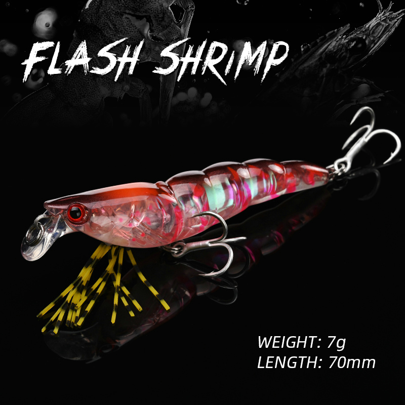ALLBLUE 3D Flash Shrimp 70mm 7 - đánh giá và giá 3D Printing Lure