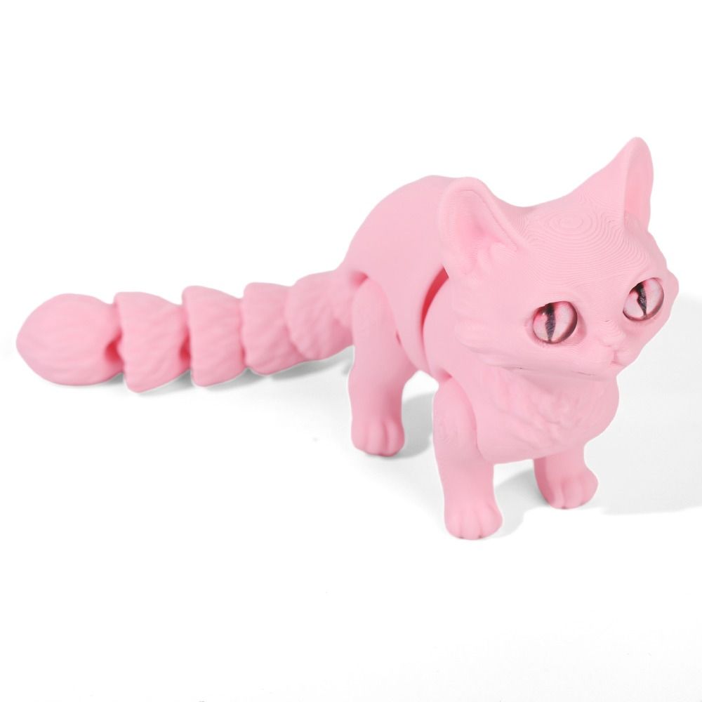 Big Eyes 3D Printed Cat Model  - đánh giá và giá 3D Printing Material