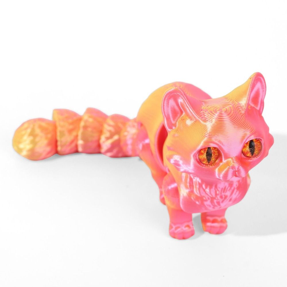 Big Eyes 3D Printed Cat Model  - đánh giá và giá 3D Printing Material