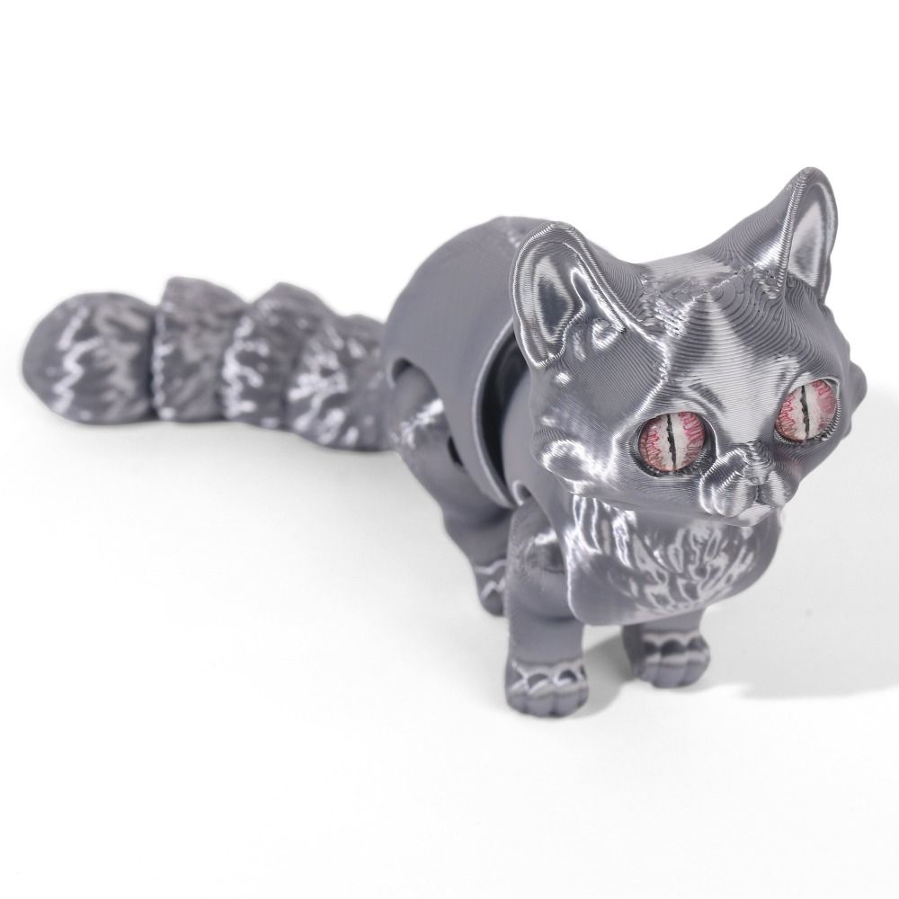 Big Eyes 3D Printed Cat Model  - đánh giá và giá 3D Printing Material